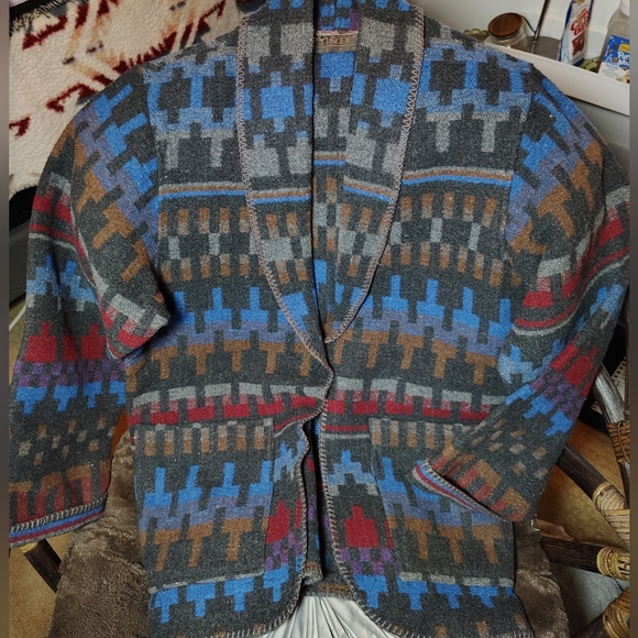 Vintage Wool Blend Cardigan - Picture 1 of 11